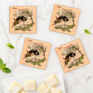 The Nursery Alice 1890 Vintage Wonderland Cover Coaster Set