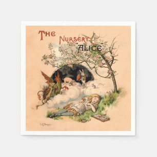 The Nursery Alice 1890 Vintage Wonderland Cover Napkins