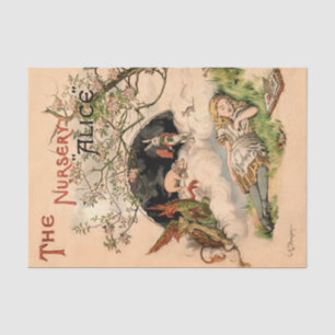 The Nursery Alice 1890 Vintage Wonderland Cover Tissue Paper