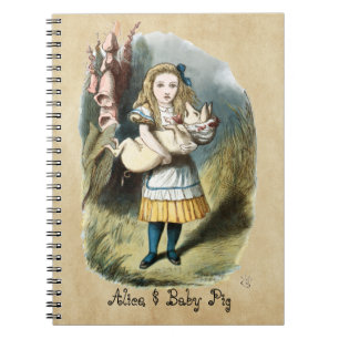 The Nursery Alice, Baby Pig in Wonderland Notebook