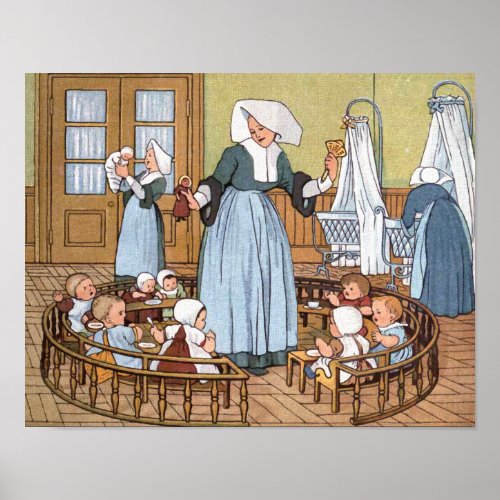 The Nursery Vintage Illustration Poster