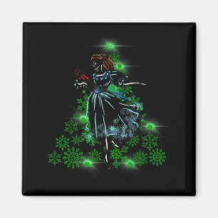 The Nutcracker Ballet And Clara Marie Christmas Tr Magnet