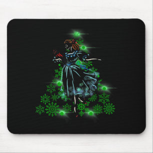 The Nutcracker Ballet And Clara Marie Christmas Tr Mouse Pad