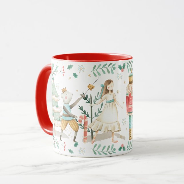 The Nutcracker Ballet Christmas Festive Gift  Coff Mug (Front Left)