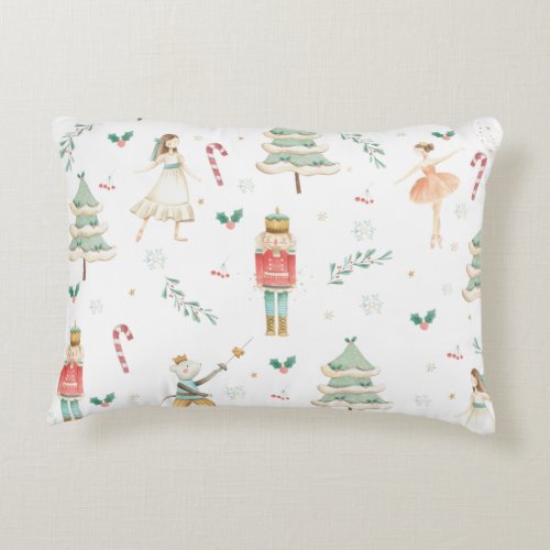 The Nutcracker Ballet Christmas Nursery Decor  Accent Pillow