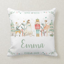 The Nutcracker Ballet Christmas Nursery Decor  Throw Pillow