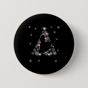 The Nutcracker Ballet Clara Tree Christmas Holiday Button