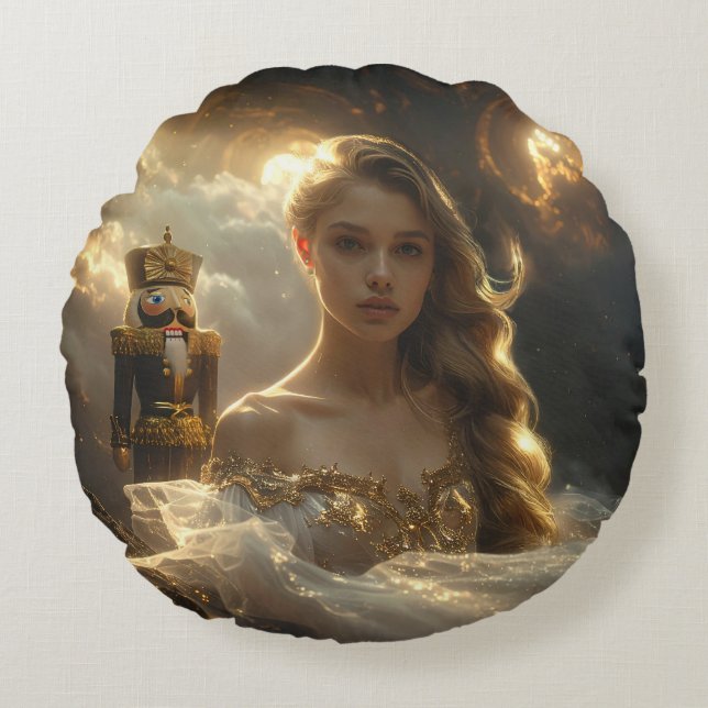 THE NUTCRACKER - BALLET & DANCE ROUND PILLOW (Front)
