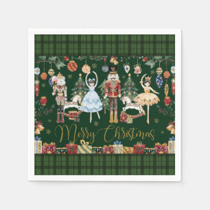 The Nutcracker Ballet Festive Merry Christmas Napkins