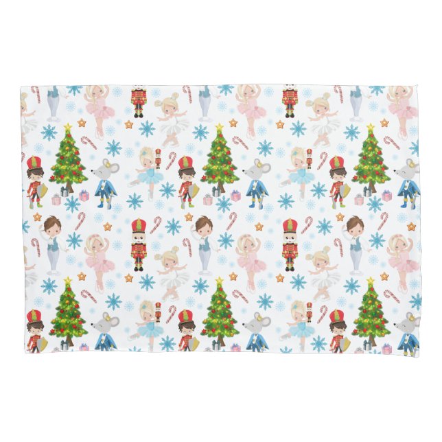 The Nutcracker Characters Clara Winter Christmas Pillow Case (Front)