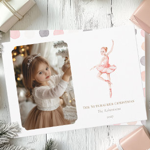 The Nutcracker Christmas Ballerina Photo Card 