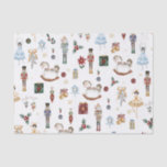 The Nutcracker Christmas Ballet Vintage Watercolor Tissue Paper<br><div class="desc">Festive the Nutcracker themed wrapping paper.</div>
