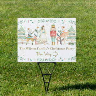 The Nutcracker Christmas Birthday Outdoor Yard Sign