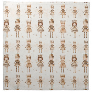 The Nutcracker Christmas Napkins in Neutral