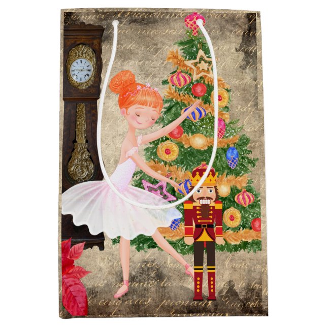The Nutcracker Clara Act I Christmas Eve Medium Gift Bag (Front)