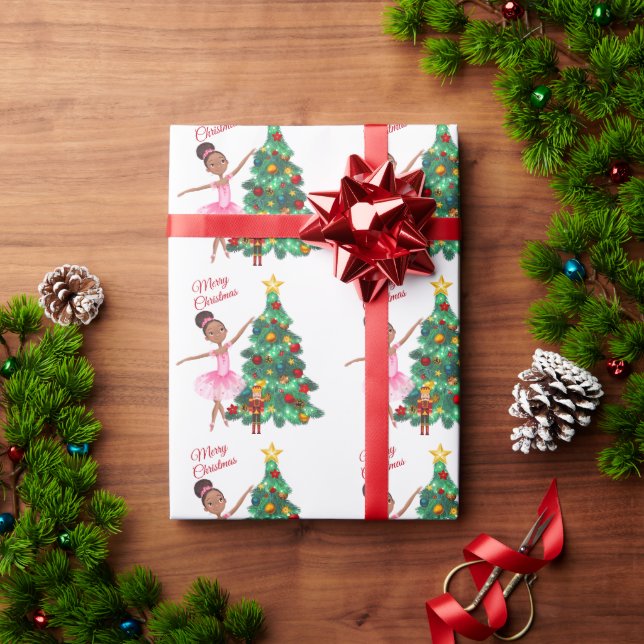 The Nutcracker Clara and The Nutcracker Christmas Wrapping Paper (Holiday Gift)