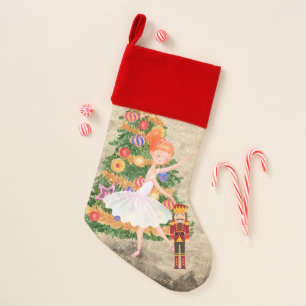 The Nutcracker Clara Ballet Holiday Christmas Stocking