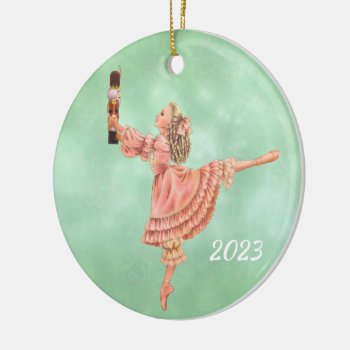 The Nutcracker Clara Ballet Keepsake Ornament by MiyabiLine at Zazzle