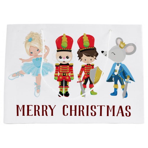 The Nutcracker Clara Mouse King Christmas Large Gift Bag