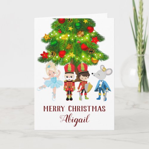 The Nutcracker Clara Soldier Christmas Card