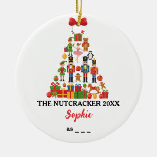 The Nutcracker Custom Ballet Role Christmas Ceramic Ornament