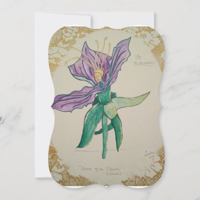 The Nutcracker: Dance of the Flowers Greeting Card (Front)
