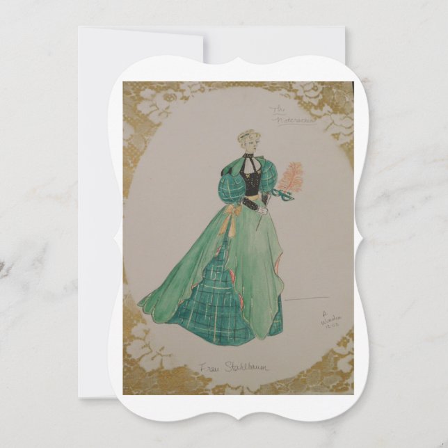 The Nutcracker: Frau Stahlbaum Greeting Card (Front)