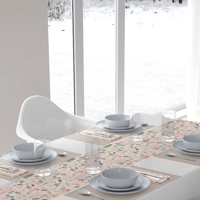 The Nutcracker Holiday Watercolor blush Cloth Napkin (Watercolor the nutcracker holiday pattern in a nude color)