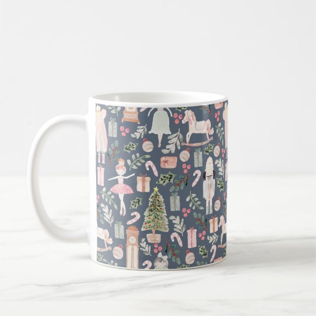 The Nutcracker modern watercolor Coffee Mug (Left)