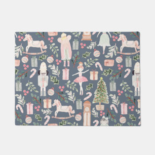 The Nutcracker modern watercolor Doormat