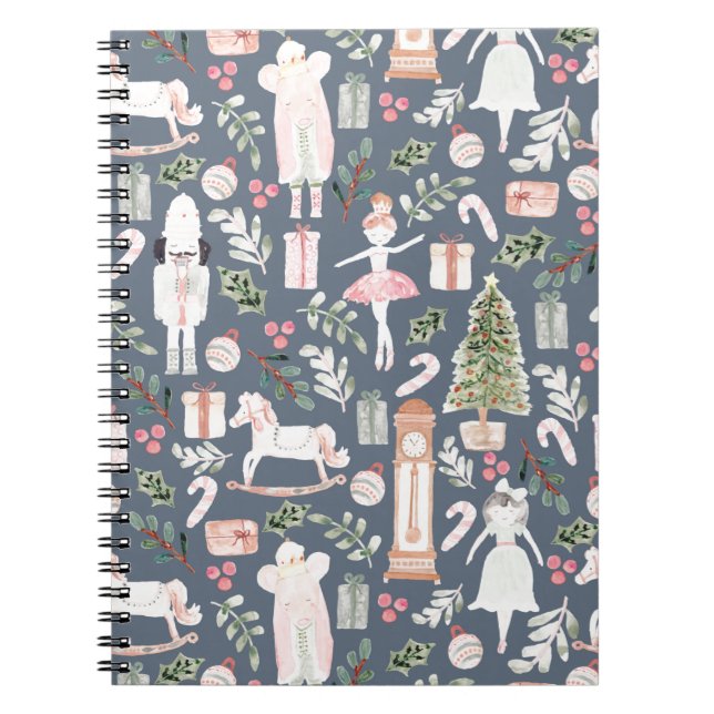 The Nutcracker modern watercolor Notebook (Front)