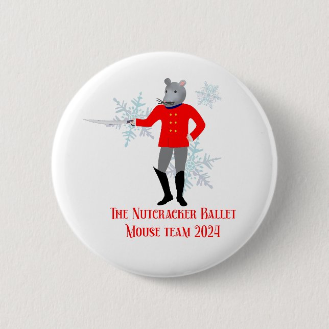 The Nutcracker - Mouse Team 2024 Button (Front)