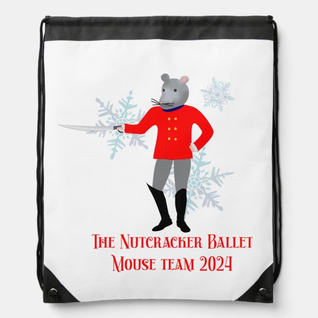 The Nutcracker - Mouse Team 2024 Drawstring Bag (Front)