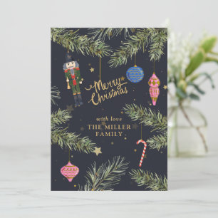 The Nutcracker, navy Holiday Card