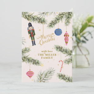 The Nutcracker, pink  Holiday Card