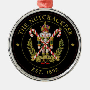 "The Nutcracker Society – Vintage Ballet Metal Ornament