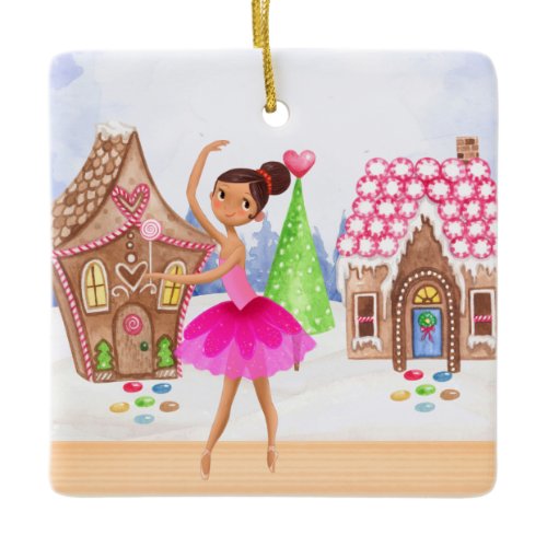 The Nutcracker Sugar Plum Fairy Ballet Christmas Ceramic Ornament