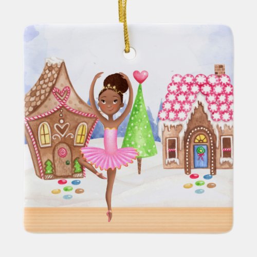 The Nutcracker Sugar Plum Fairy Ballet Christmas Ceramic Ornament