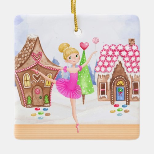 The Nutcracker Sugar Plum Fairy Ballet Christmas Ceramic Ornament