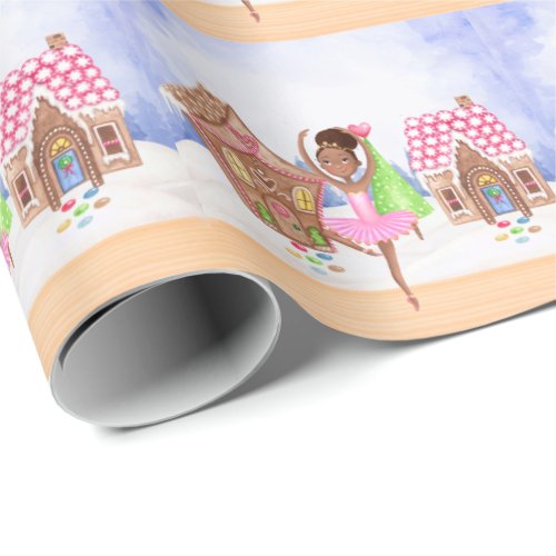 The Nutcracker Sugar Plum Fairy Ballet Christmas Wrapping Paper