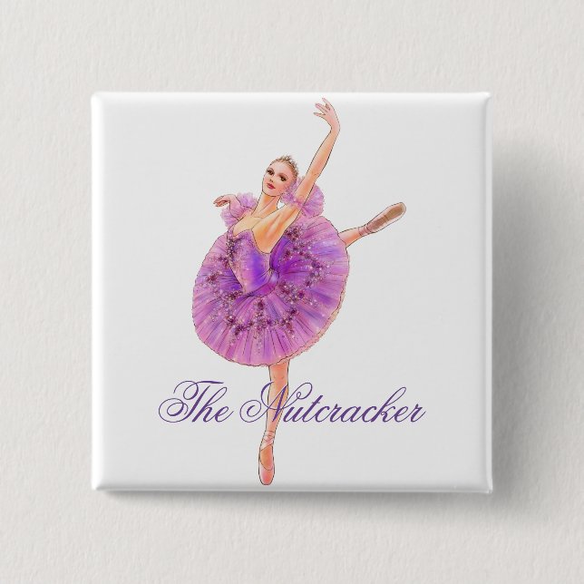The Nutcracker Sugar Plum Fairy Button (Front)