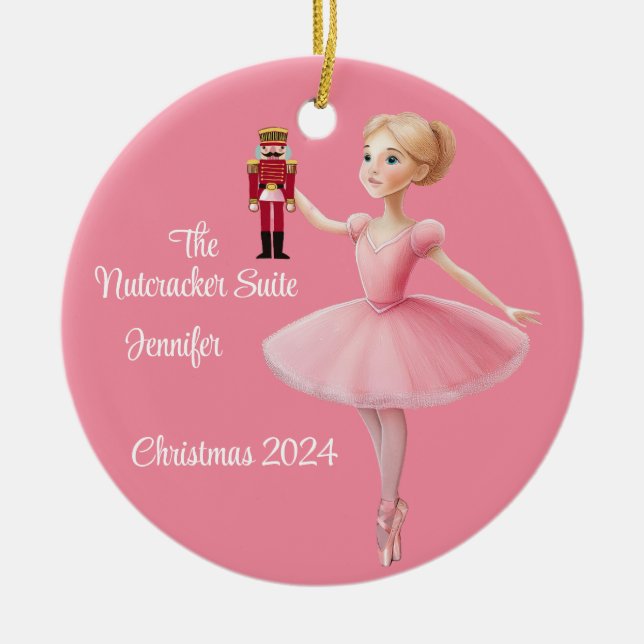 The Nutcracker Suite Ballet Personalized Ornament (Front)
