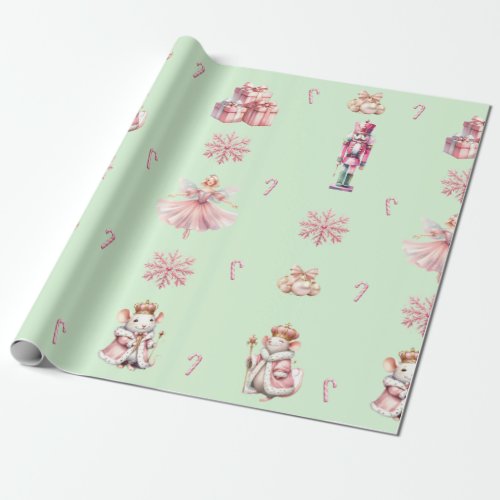 The Nutcracker Suite Christmas Ballet Dance  Wrapping Paper