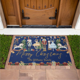 The Nutcracker Vintage Ballet Merry Christmas Doormat