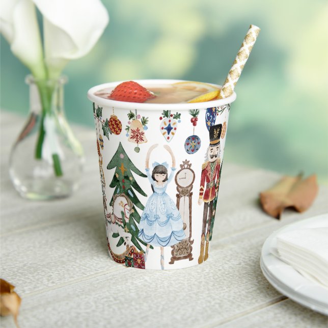 The Nutcracker Vintage Christmas  Paper Cups (Insitu)