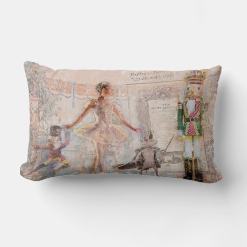 The Nutcracker Vintage Lumbar Pillow