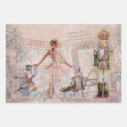 The Nutcracker Vintage Wrapping Paper Sheets