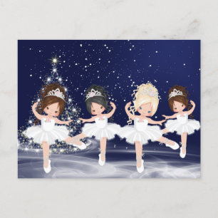The Nutcracker Waltz of the Snowflakes Holiday Postcard