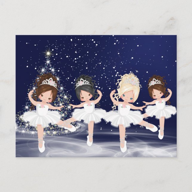 The Nutcracker Waltz of the Snowflakes Holiday Postcard (Front)
