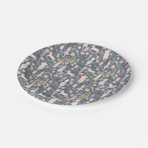 The Nutcracker watercolor holiday Paper Plates